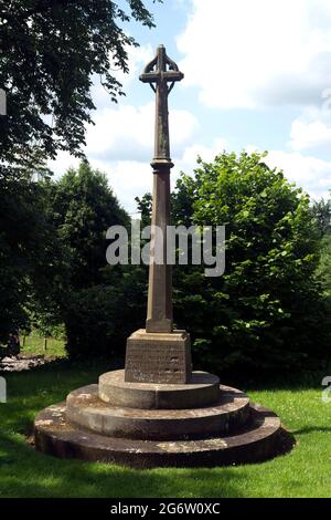 The war memorial in St. Mary`s churchyard, Weeford, Staffordshire, England, UK Stock Photo